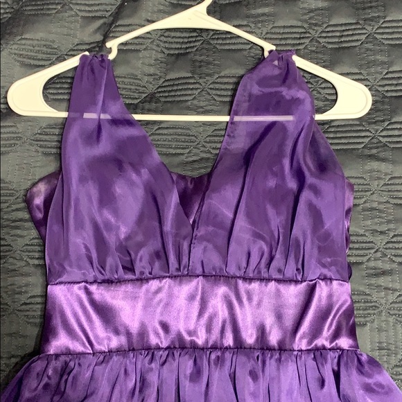 Purple knee length formal dress - Picture 1 of 2